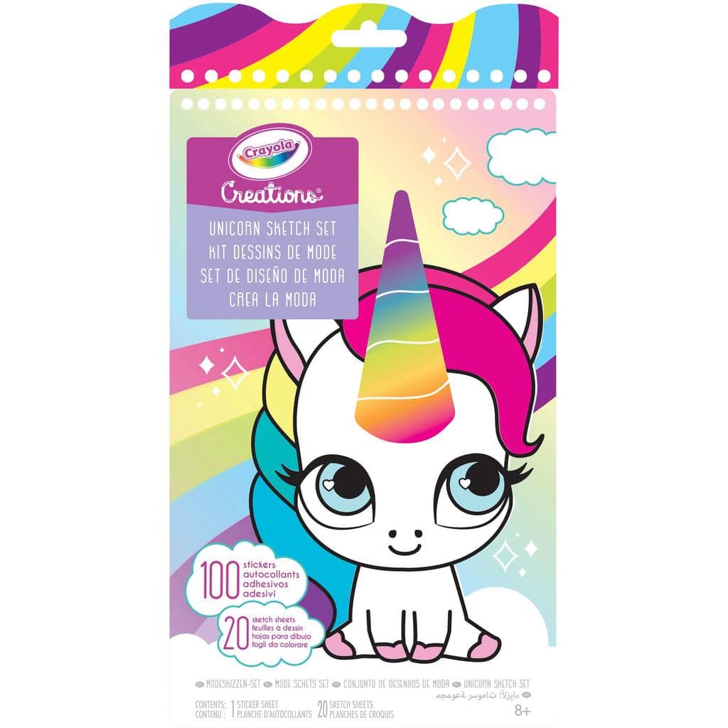 Crayola - Creations Unicorn Sketch Set