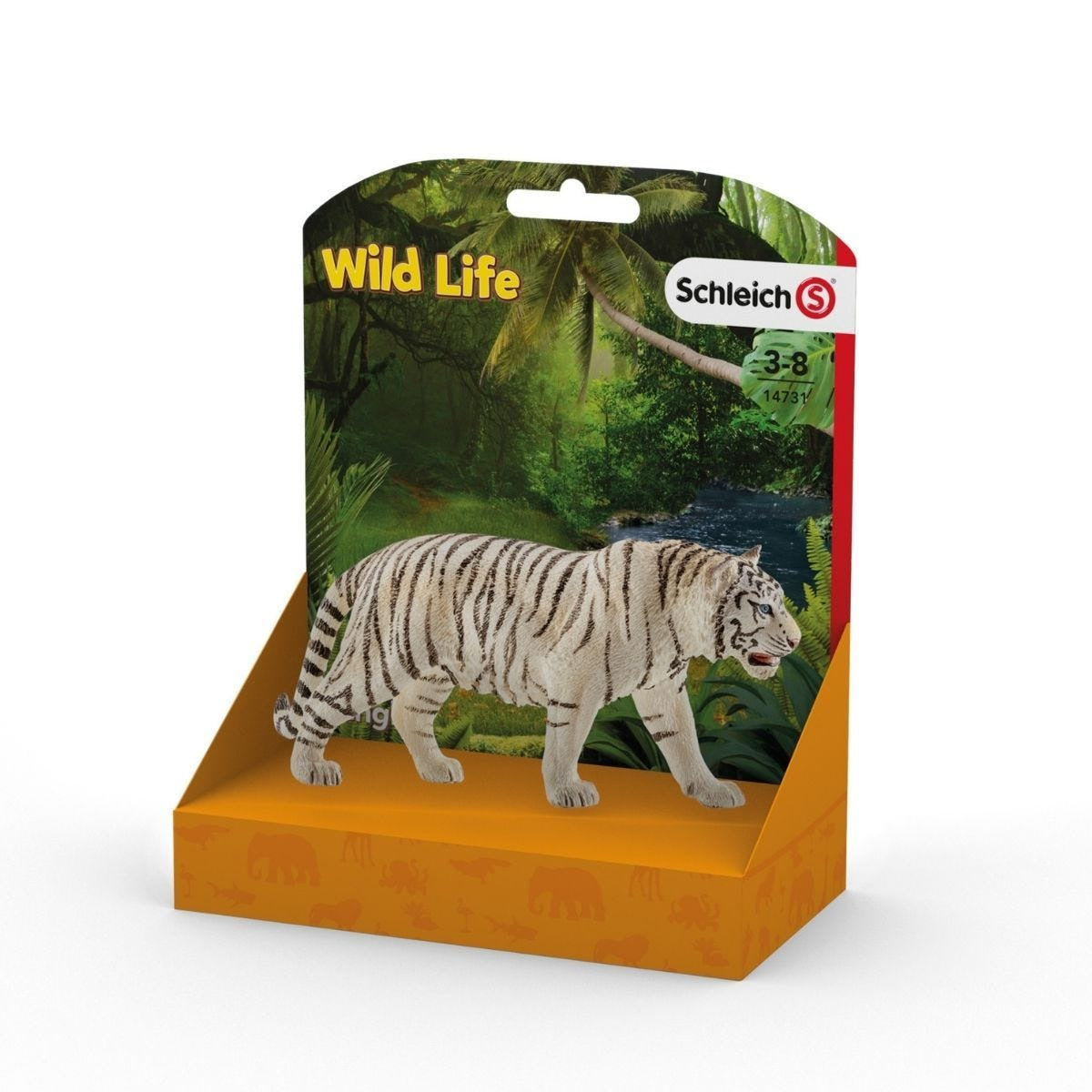 Schleich - Tiger White Wildlife Animal Figurine
