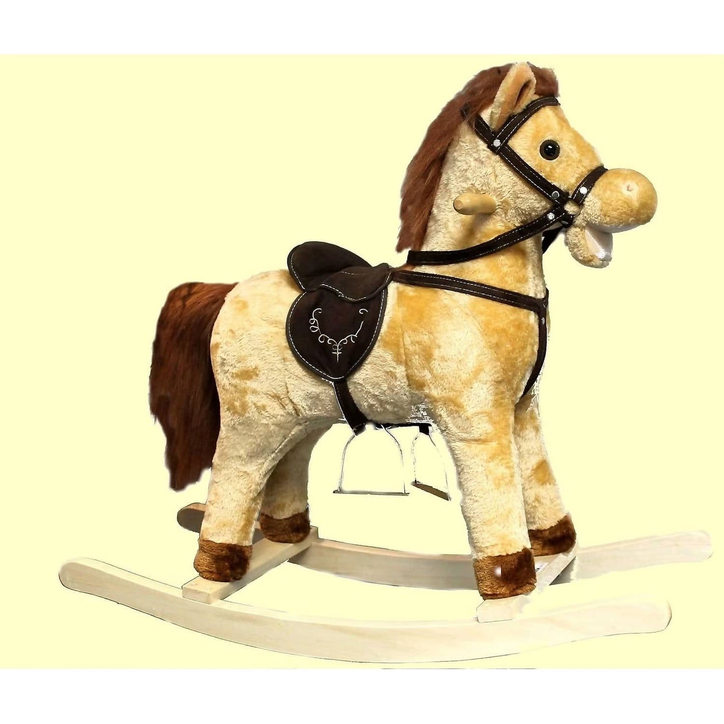 RP Dean - Rocking Horse with Sound Brown or Beige Assorted (chosen at random)