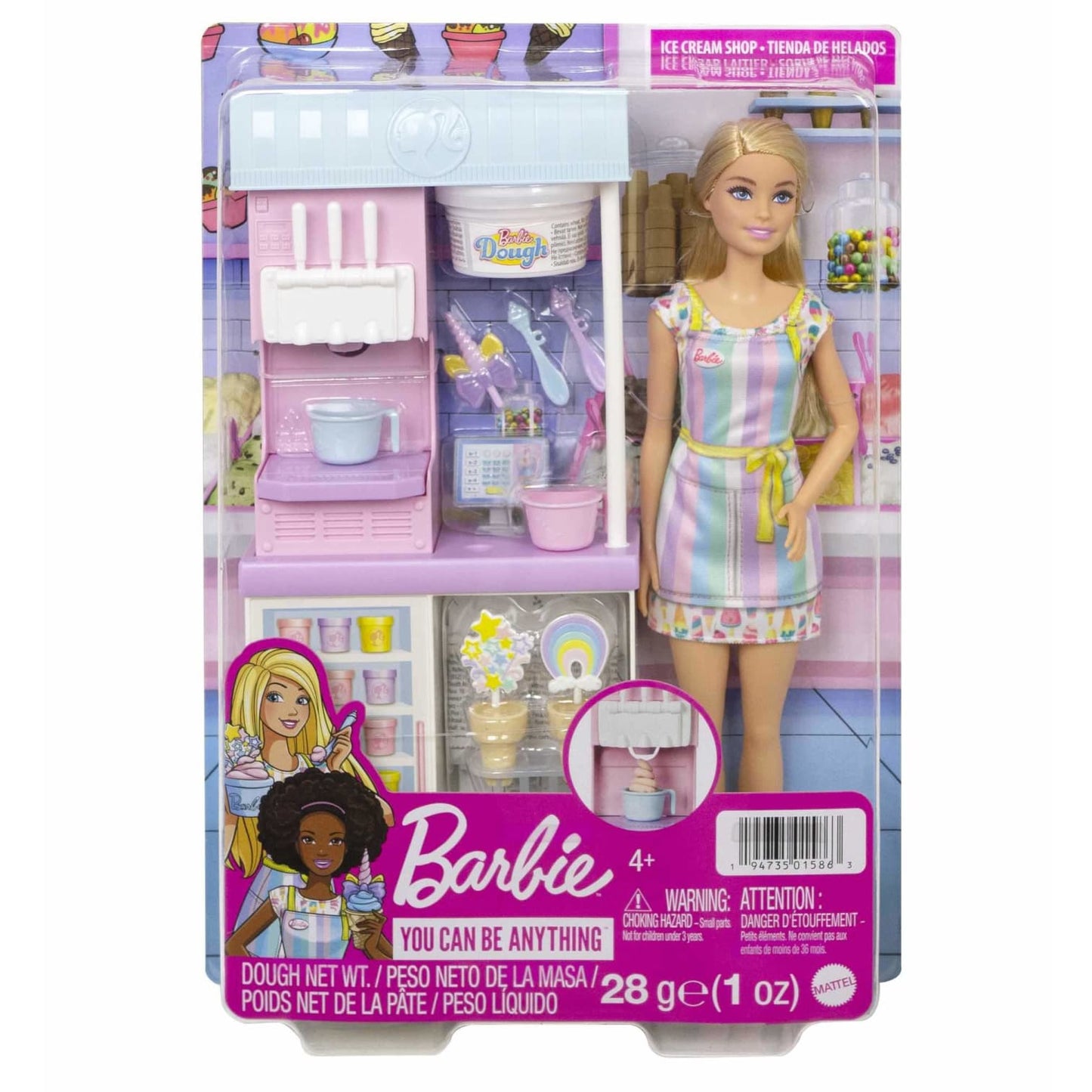 Barbie Ice Cream Shop Playset Mattel
