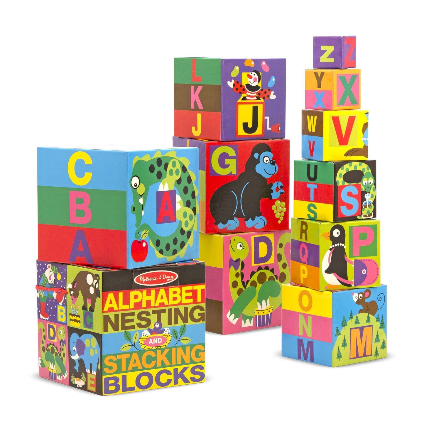 Melissa & Doug - Alphabet Nesting And Stacking Blocks