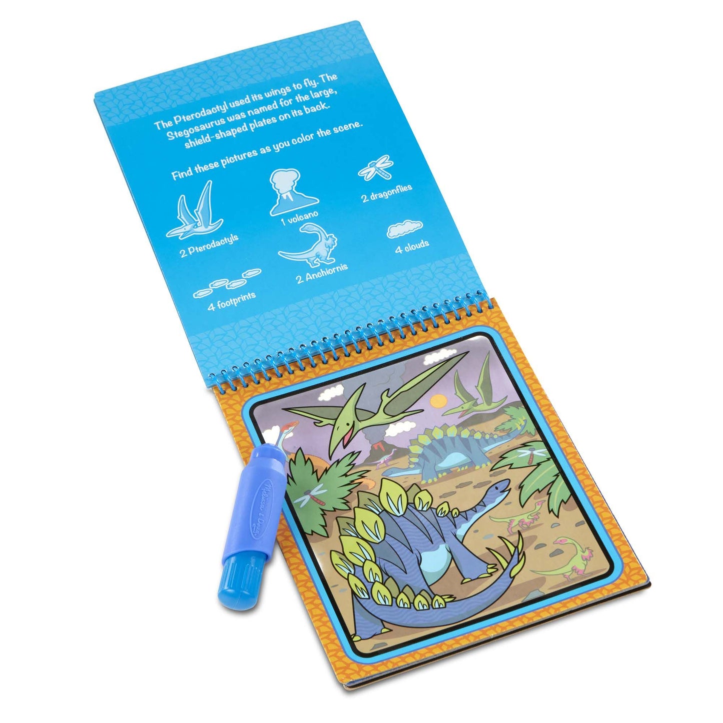 Melissa & Doug - Water Wow! Dinosaurs Water-reveal Pad - On The Go Travel Activity