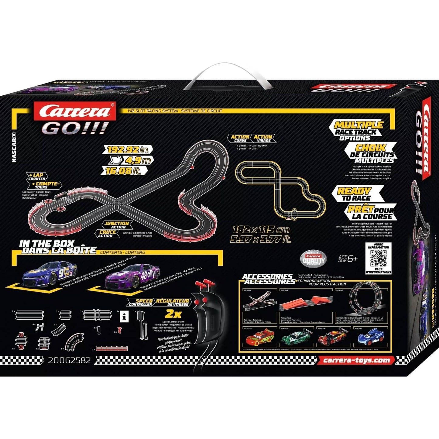 Carrera GO 1:43 - NASCAR Talladega Competition - Slot Car Set
