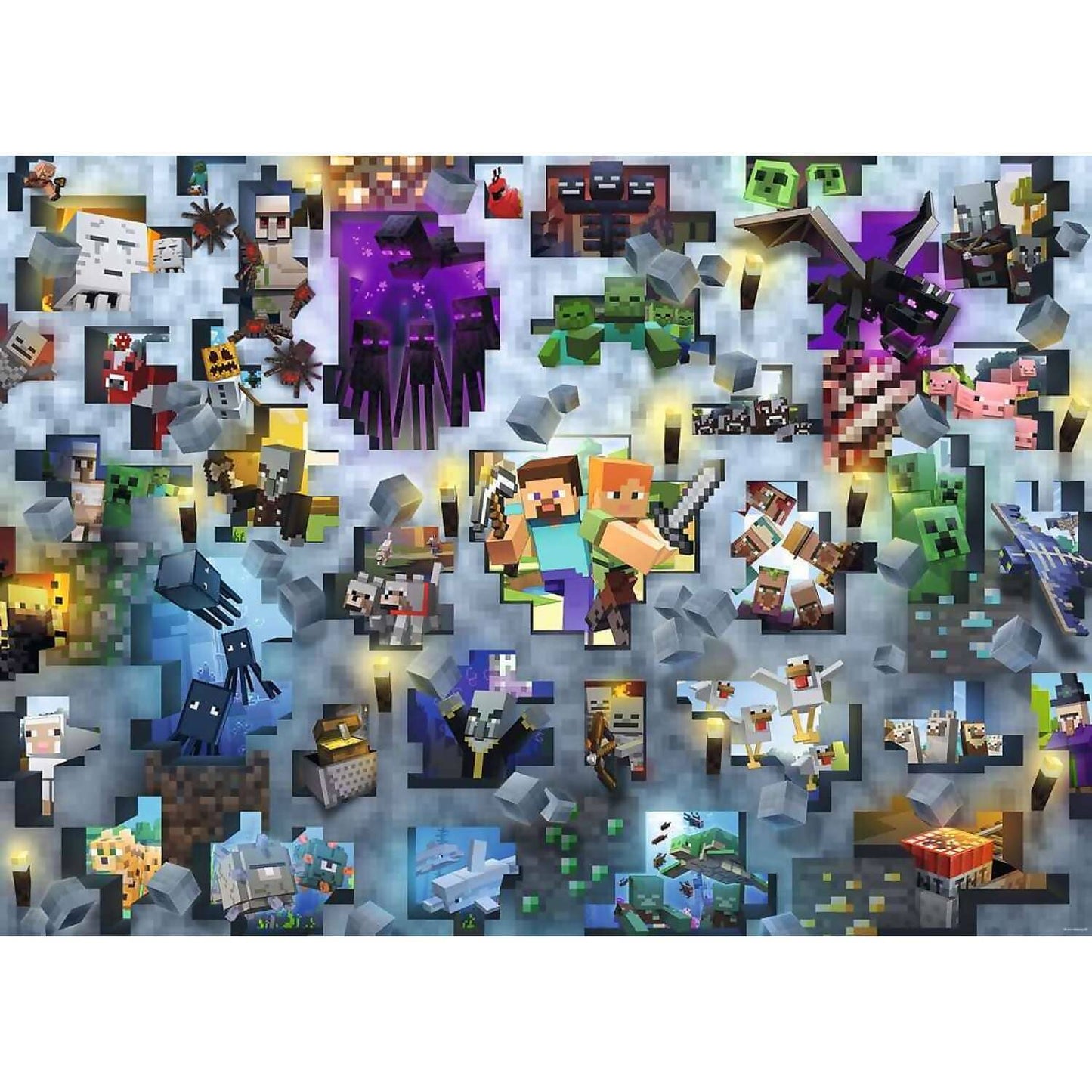 Ravensburger - Minecraft Mobs Jigsaw Puzzle 1000 Pieces