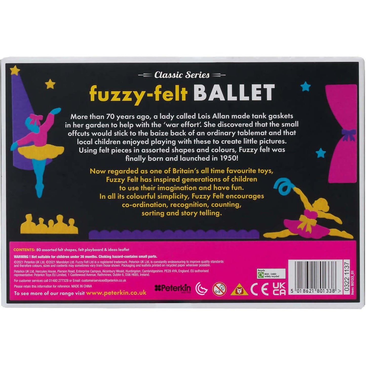 Peterkin - Fuzzy Felt - Classic Series - Ballet