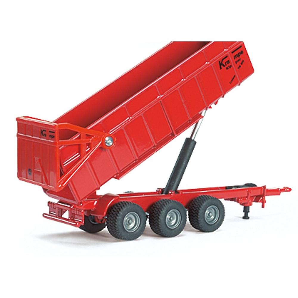 Siku -?Massey Ferguson Tractor With 3 Axle Tipper Trailer Die-Cast Model