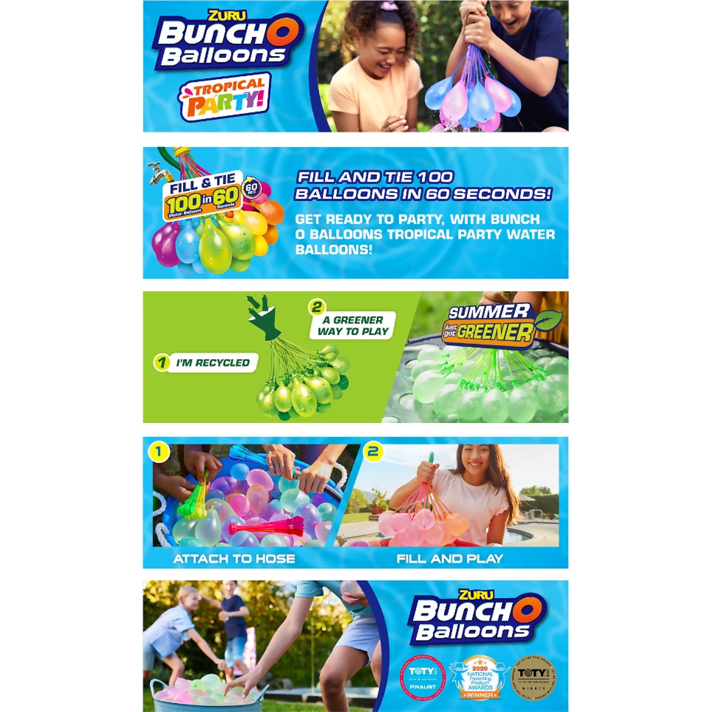 Zuru - Bunch O Balloons Tropical Party 100+