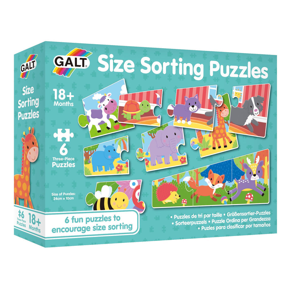 GALT - Size Sorting Puzzles - Educational Activity Kit