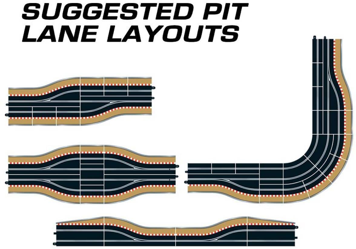Scalextric C7015 Pit Lane Track (right Hand)