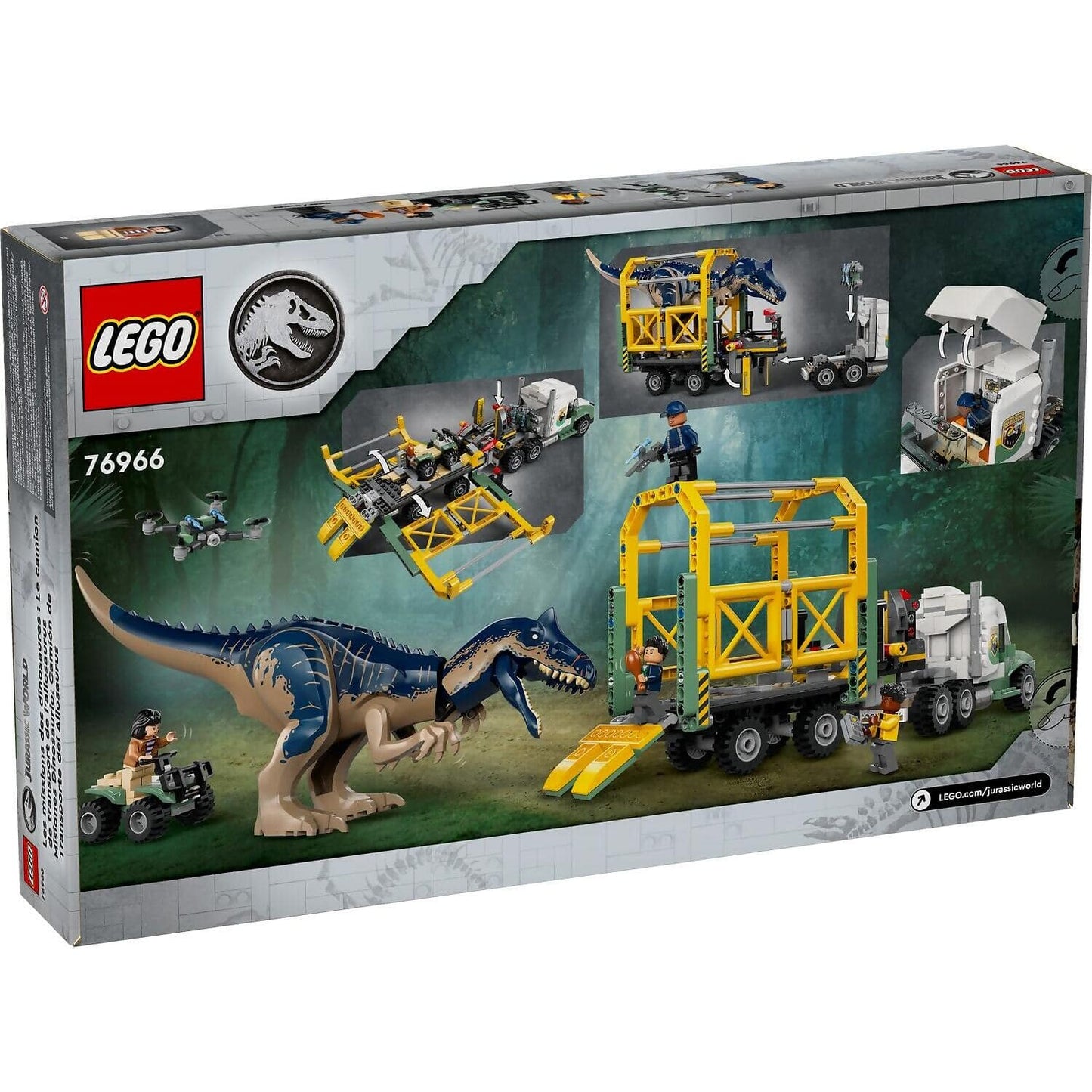 LEGO 76966 Dinosaur Missions: Allosaurus Transport Truck - Jurassic World