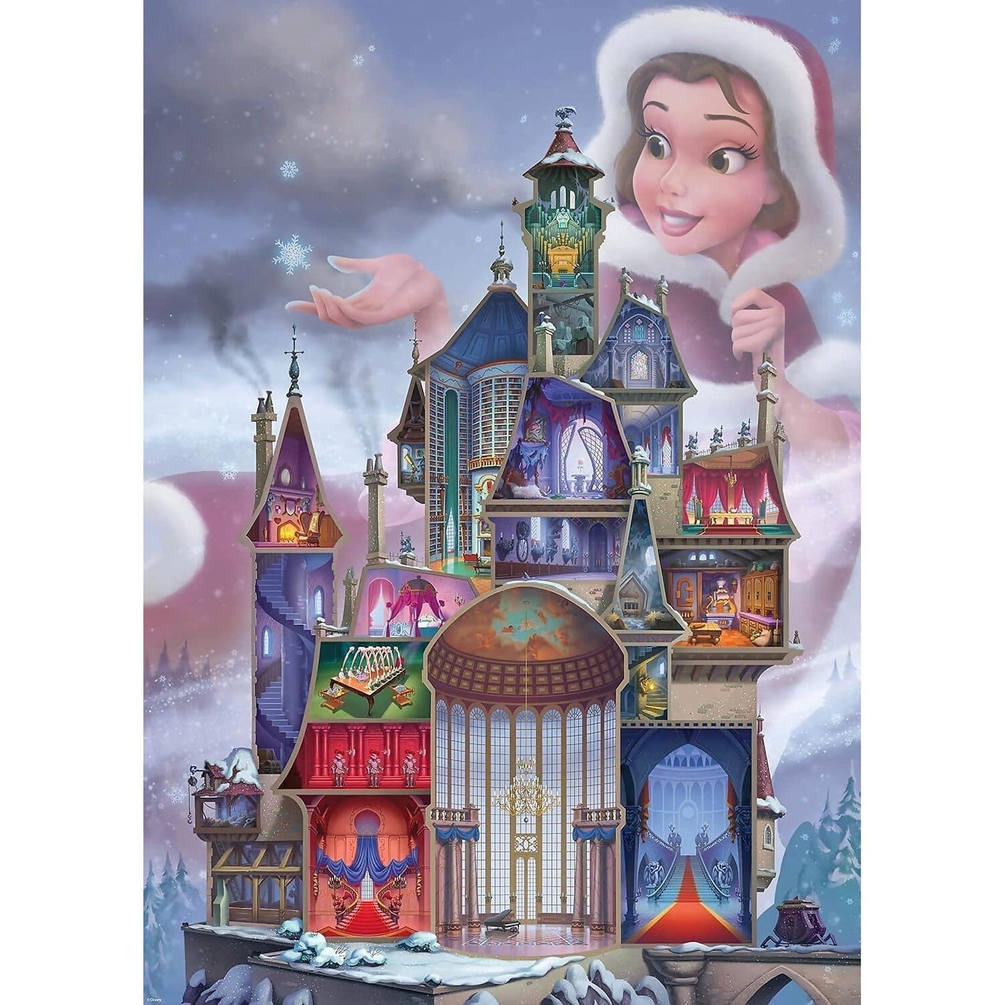 Ravensburger - Disney Castles: Belle - Jigsaw Puzzle 1000pc