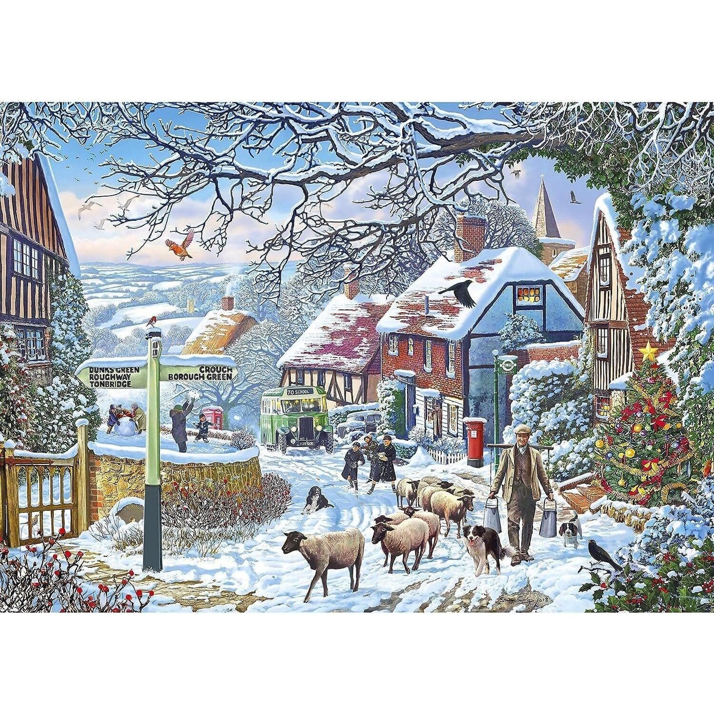 Gibsons - A Winter Stroll Jigsaw Puzzle 1000 Pieces