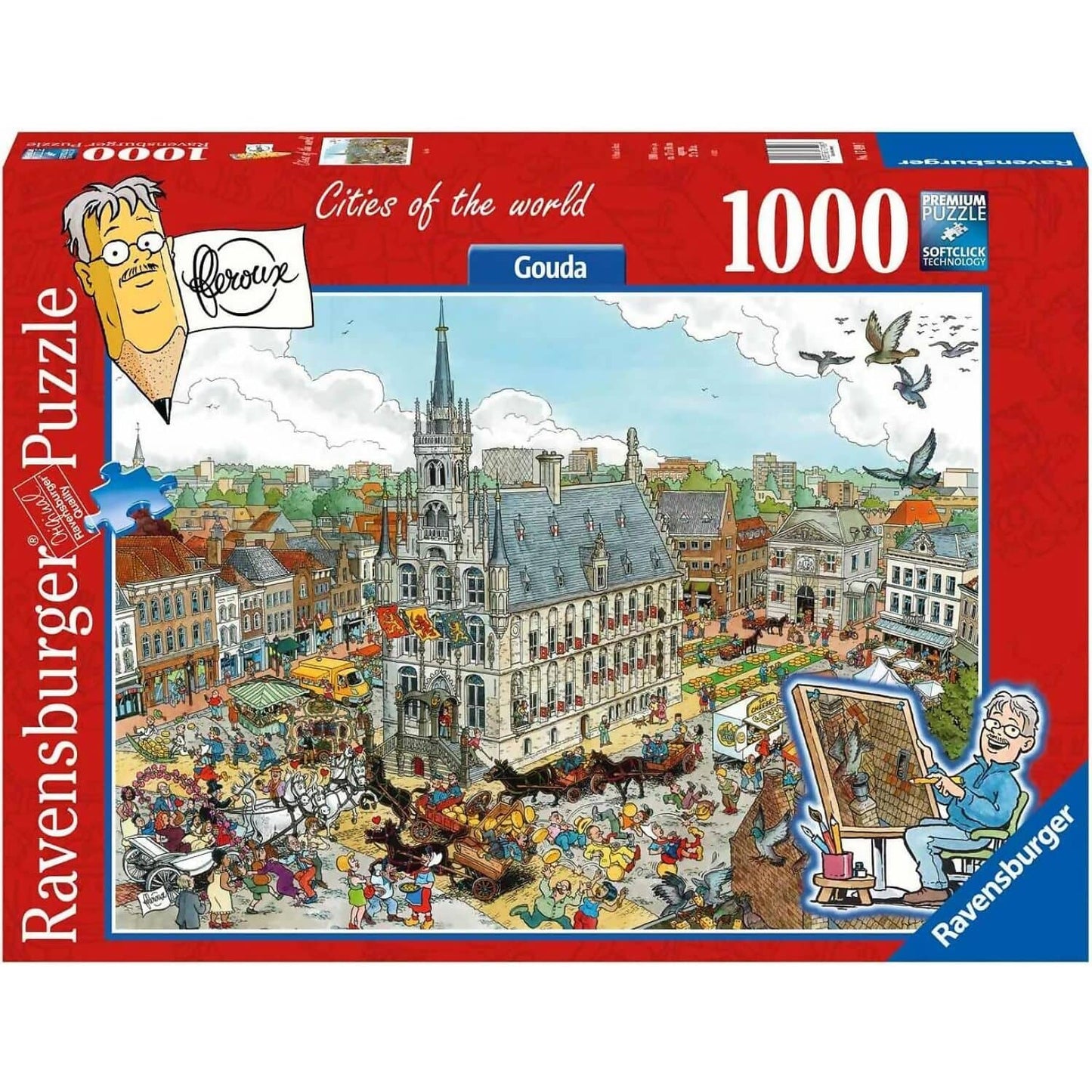 Ravensburger - Cities Of The World Fleroux Gouda Jigsaw Puzzle 1000 Pieces