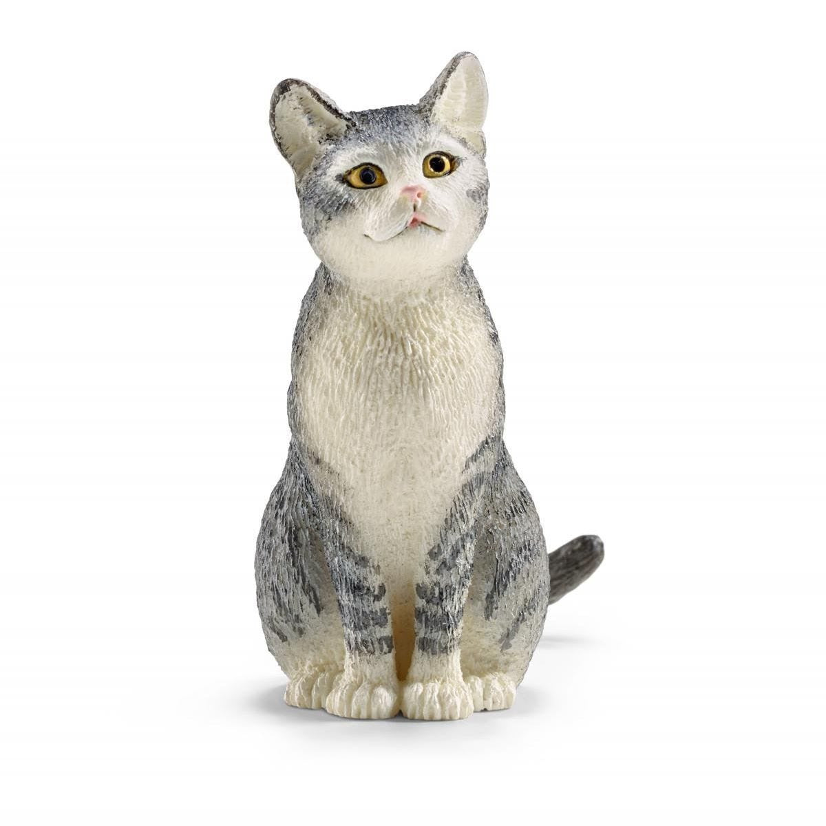 Schleich - Cat Sitting Farm World Animal Figurine