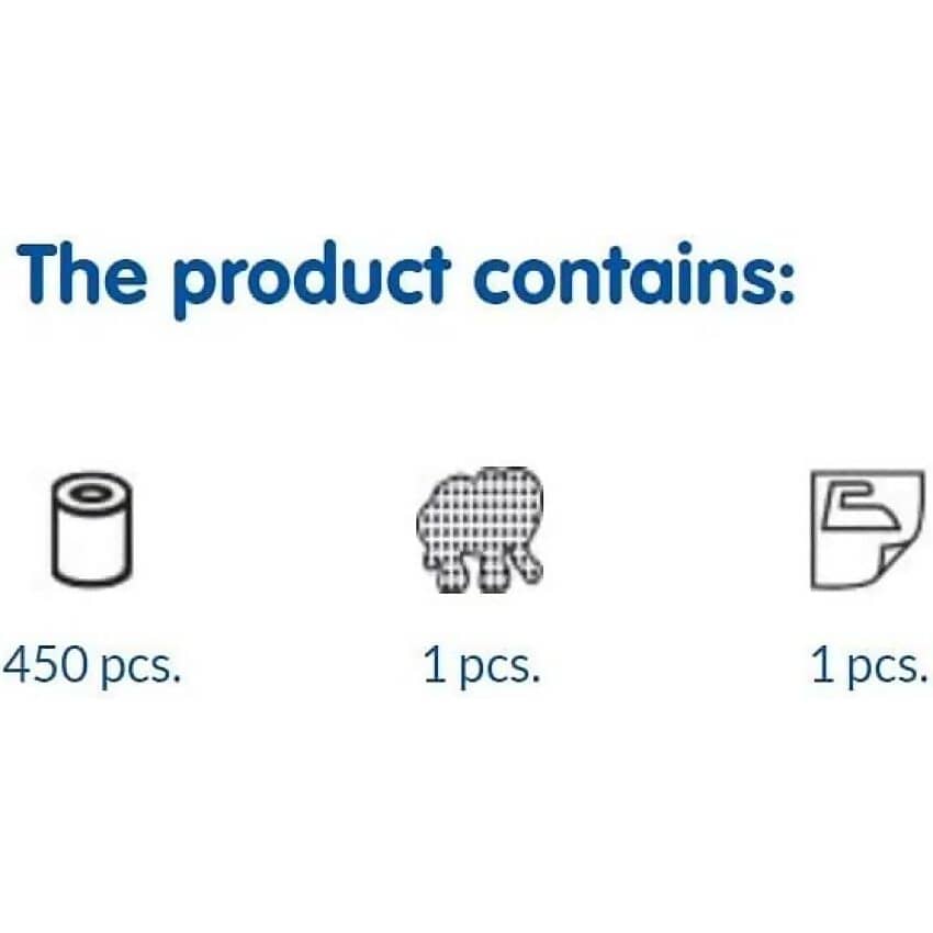 Hama - Hama Beads Small Blister Pack White Elephant 450 Beads