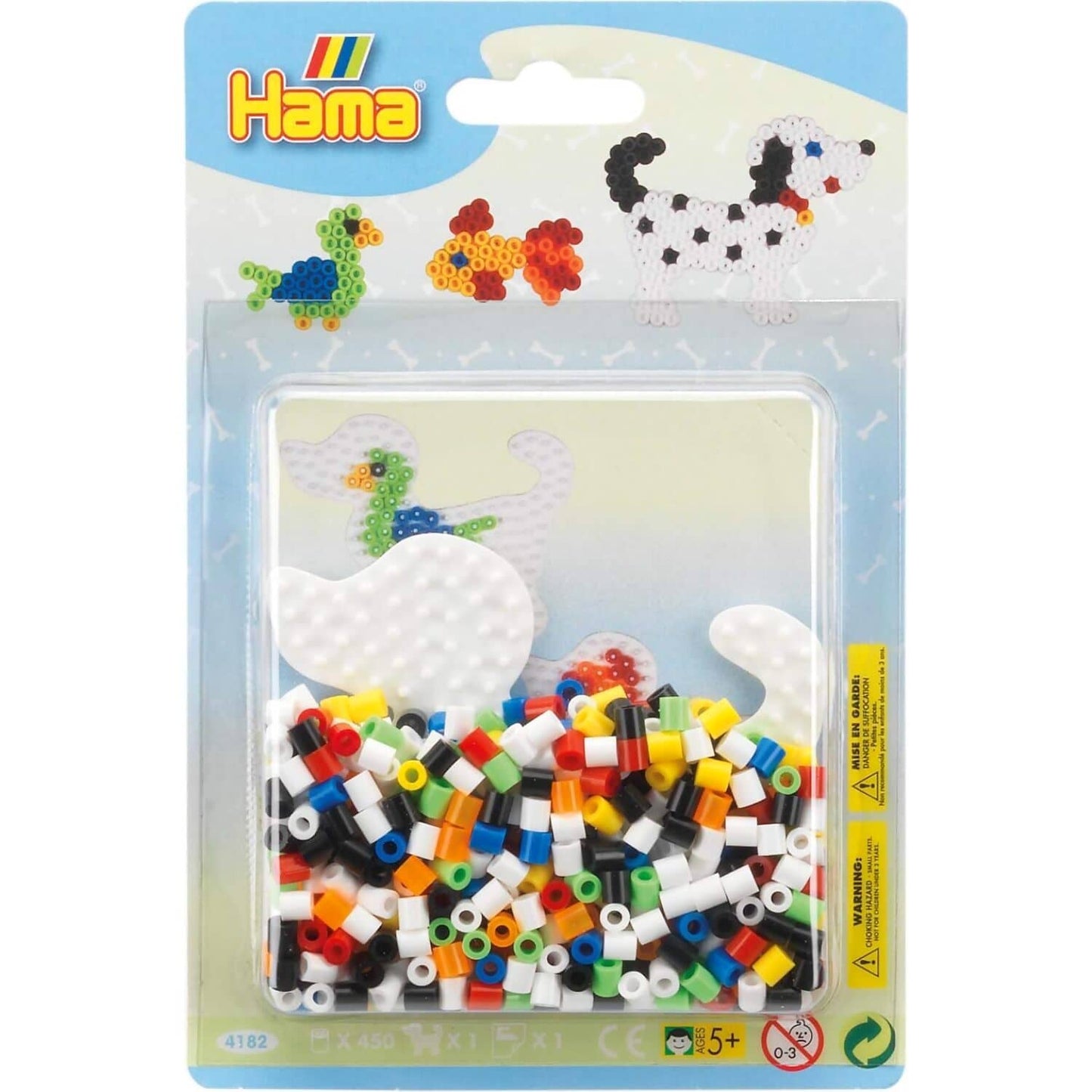 Hama - Hama Beads Small Blister Pack White Dog 450 Beads