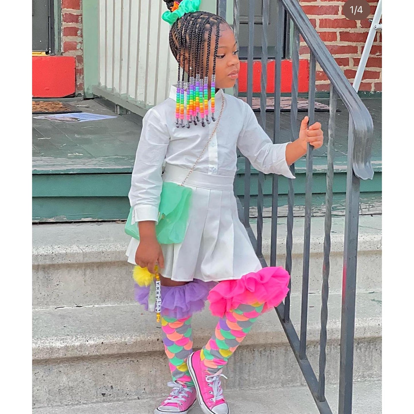 MADMIA - Socks Toddler Age 3-5y Mermaid Frills Toddler