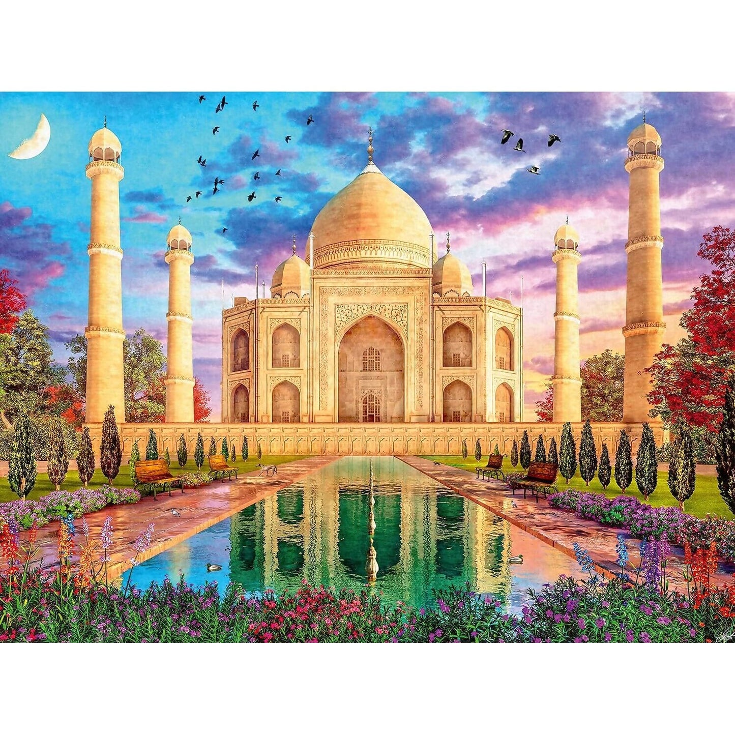 Ravensburger - Enchanting Taj Mahal Jigsaw Puzzle 1500 Pieces