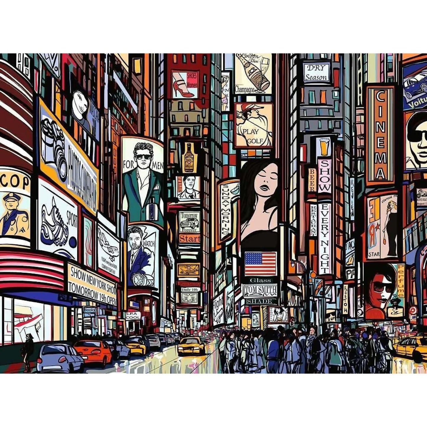 Ravensburger - Colourful New York Jigsaw Puzzle 1000 Pieces
