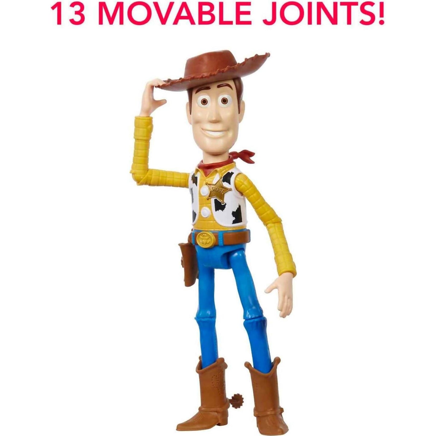 Disney Pixar - Toy Story Large Woody Action Figure Collectible Toy In 12-inch Scale
