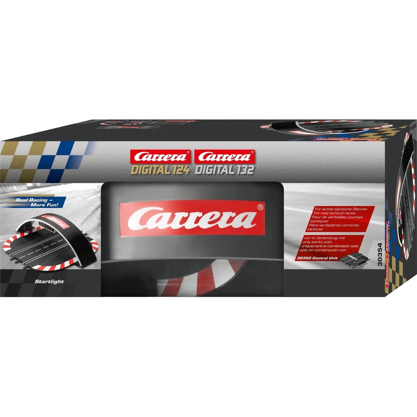 Carrera Digital 1:32 Accessories - Race track starting light arch with LED display and sound - Slot Car Track Accessories Also Suits 1:24