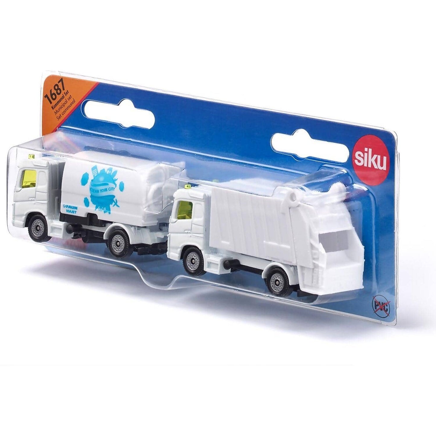 Siku - Municipal Set Road Sweeper & Garbage Truck