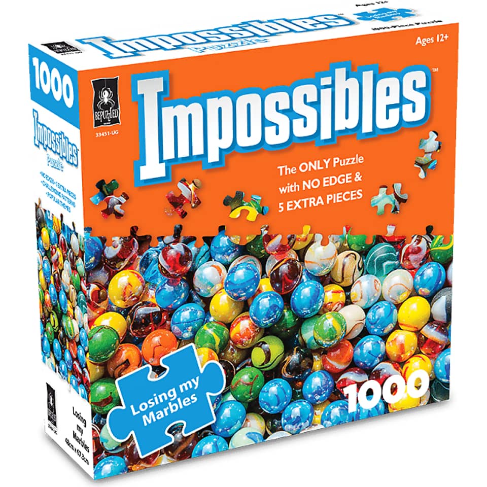 U Games - Impossibles Losing My Marbles Bepuzzled Jigsaw Puzzle 1000 Pieces
