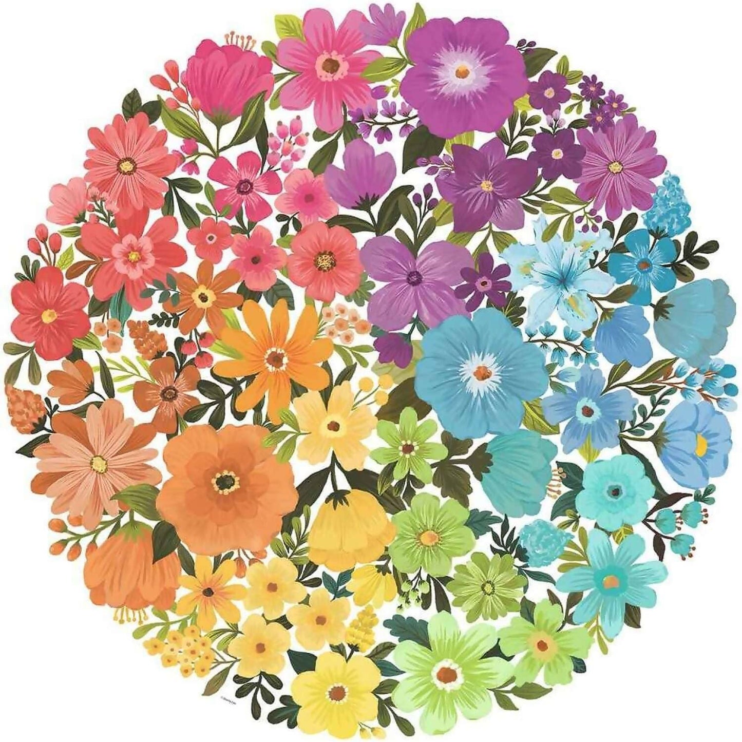 Ravensburger - Circle Of Colors Flowers Jigsaw Puzzle 500 Pieces