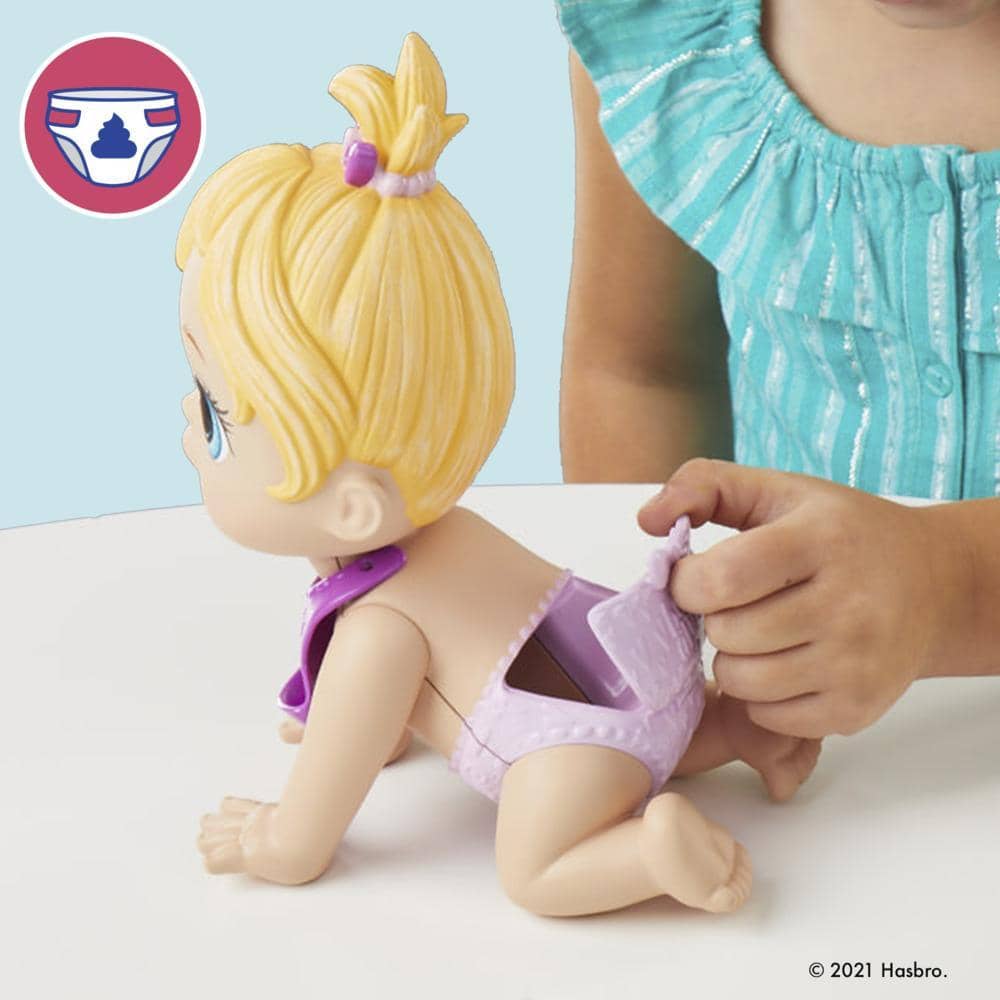 Baby Alive - Lil Snacks Doll Eats And Poops 8-inch Baby Doll With Snack Mold Toy For Kids Ages 3 And Up Blonde Hair Hasbro
