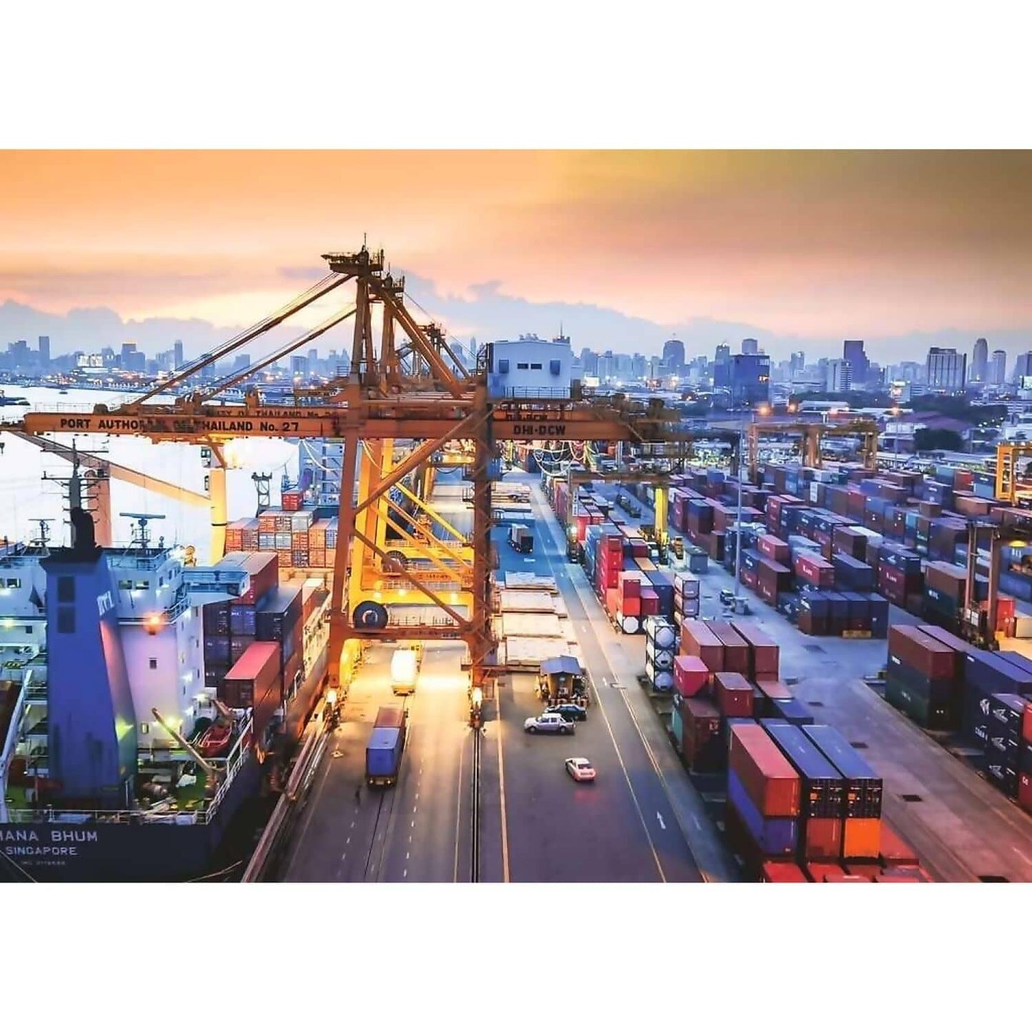 Ravensburger - Port Of Hamburg Jigsaw Puzzle 1000 Pieces