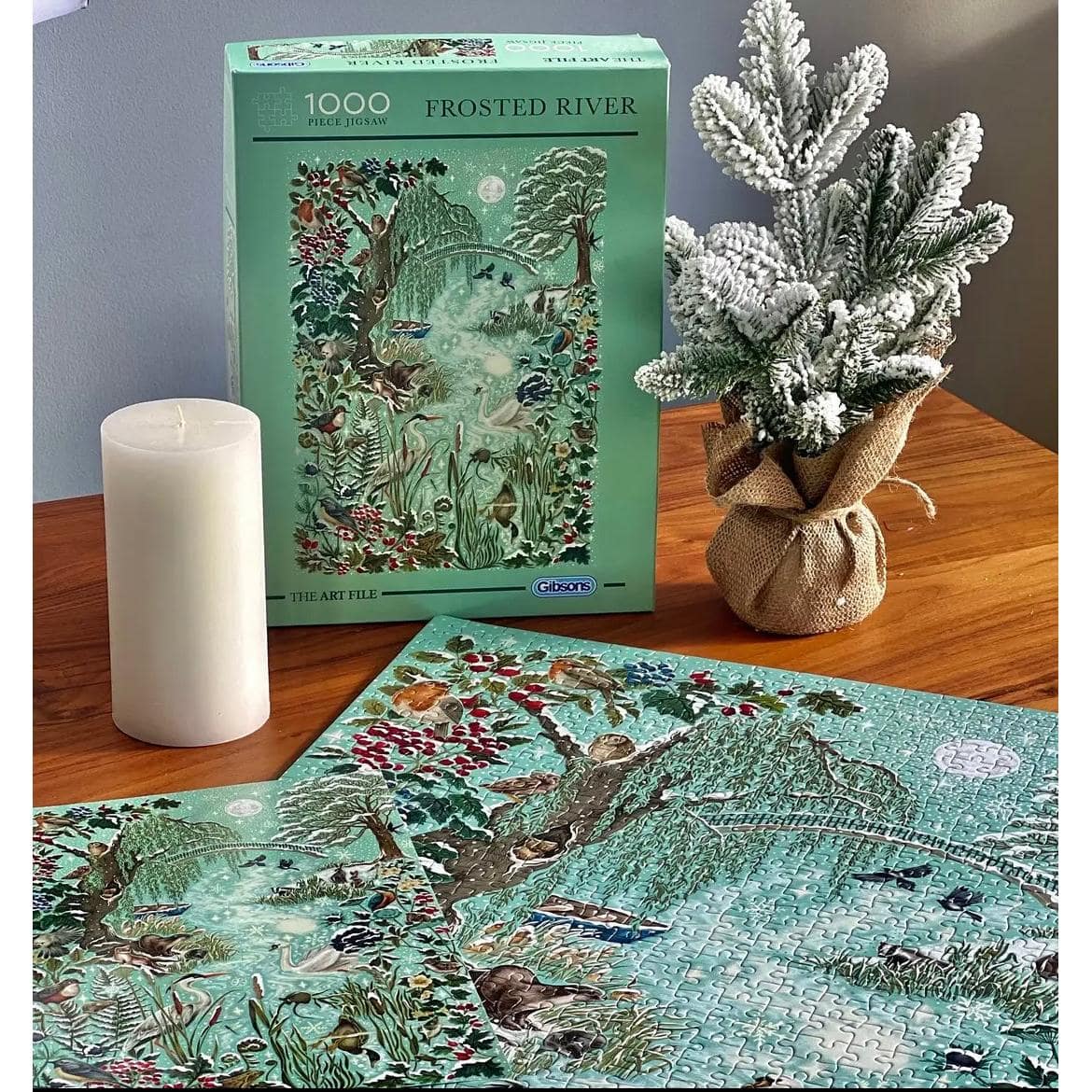 Gibsons - The Art File Frosted River - Jigsaw Puzzle 1000 Pieces