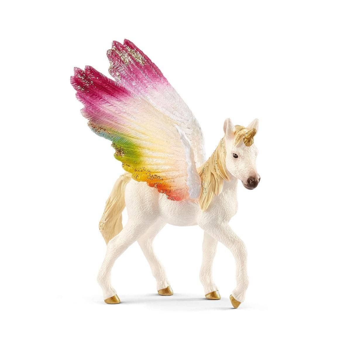 Schleich - Winged Rainbow Unicorn Foal Horse Figurine