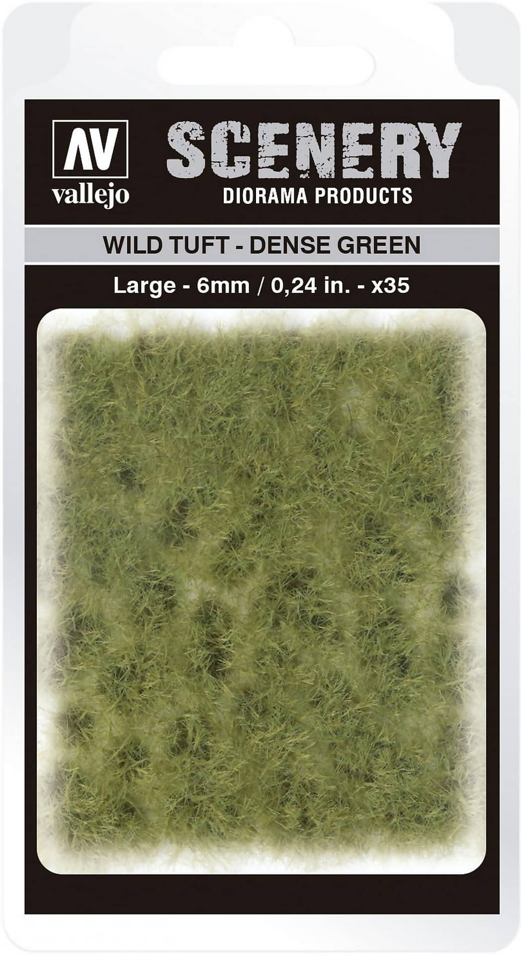 Vallejo 6mm Wild Tuft - Dense Green Diorama Accessory
