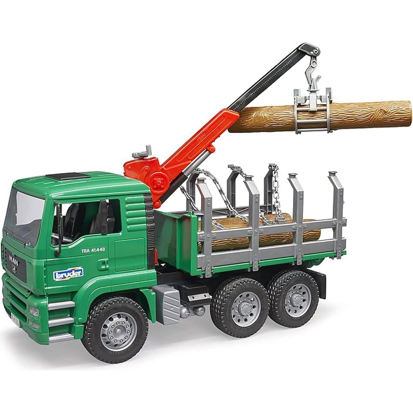 Bruder - Timber Truck With Loading Crane And 3 Logs