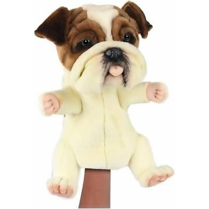Hansa - British Bulldog Puppet 28cmPlush