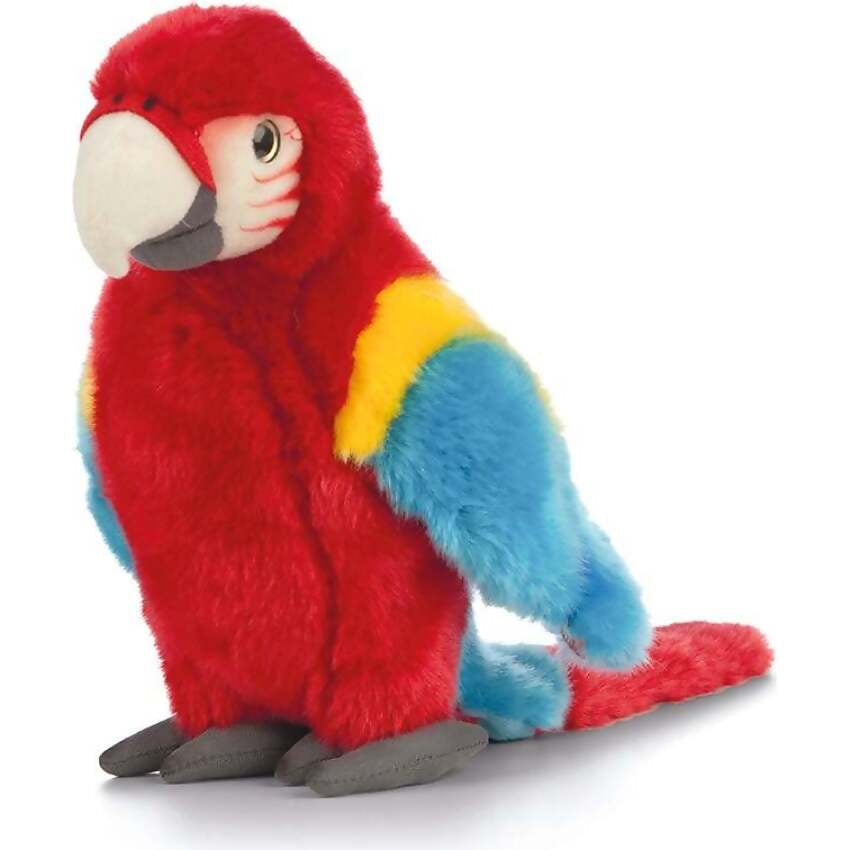 Living Nature - Red Macaw Parrot 23cm Plush