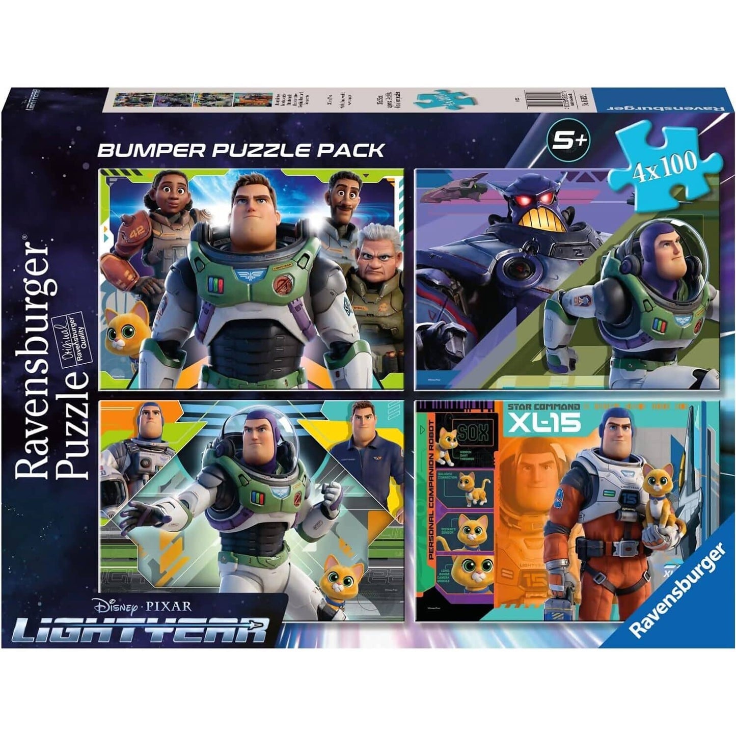 Ravensburger - Disney Pixar Lightyear Bumper Pack Jigsaw Puzzle 4 X 100 Pieces Xxl