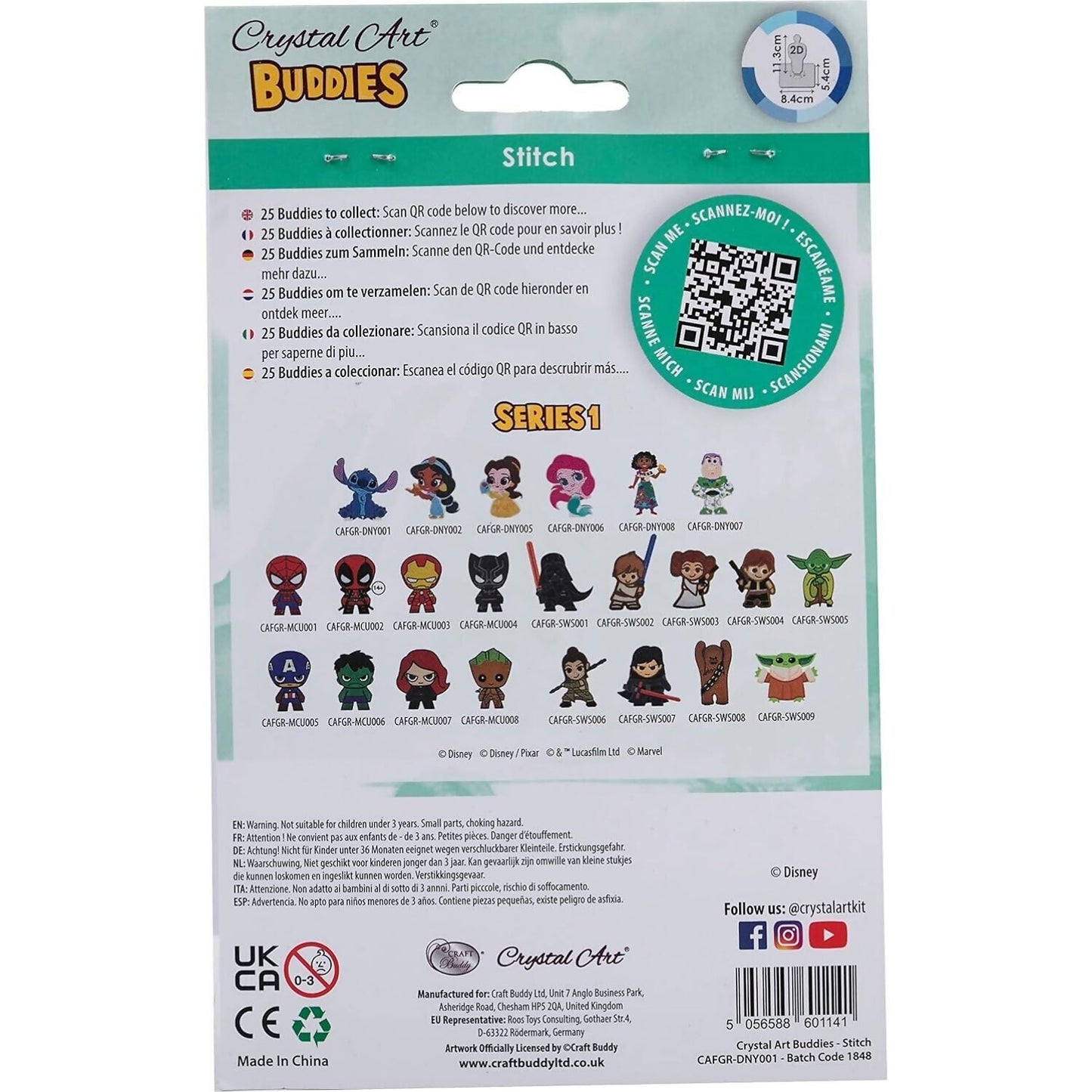 Craft Buddy - Crystal Art Buddies Disney Stitch