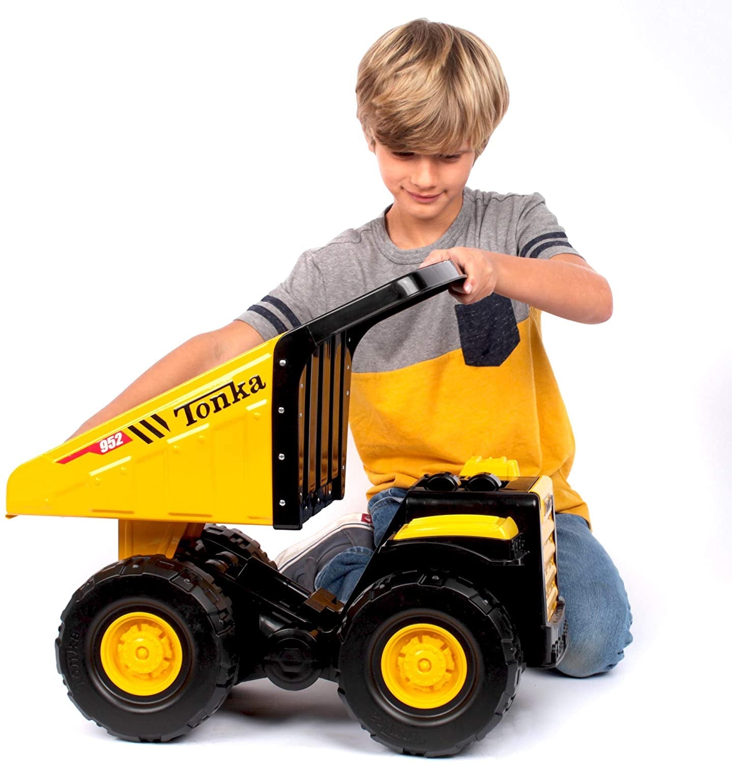 TONKA - Steel Classics Toughest Mighty Dump Truck Basic Fun