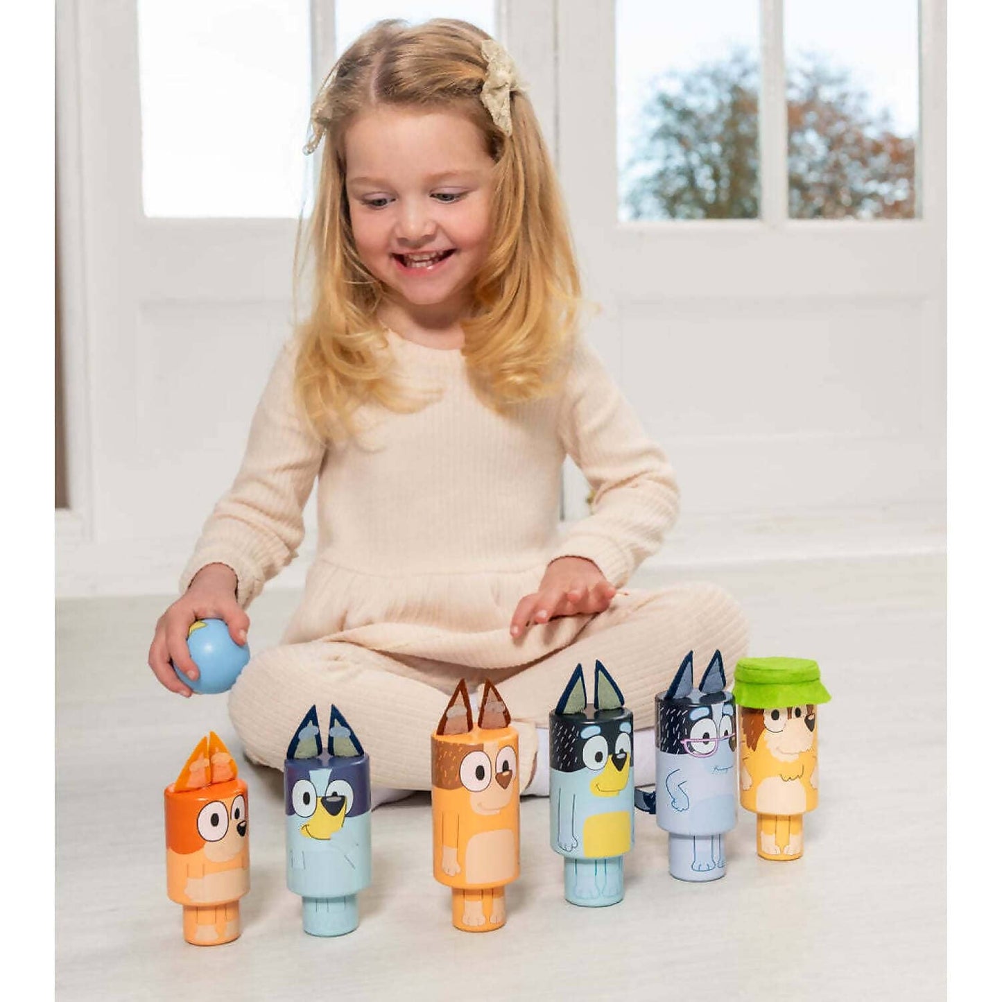 Bluey - Wooden Character Skittles - Jasnor