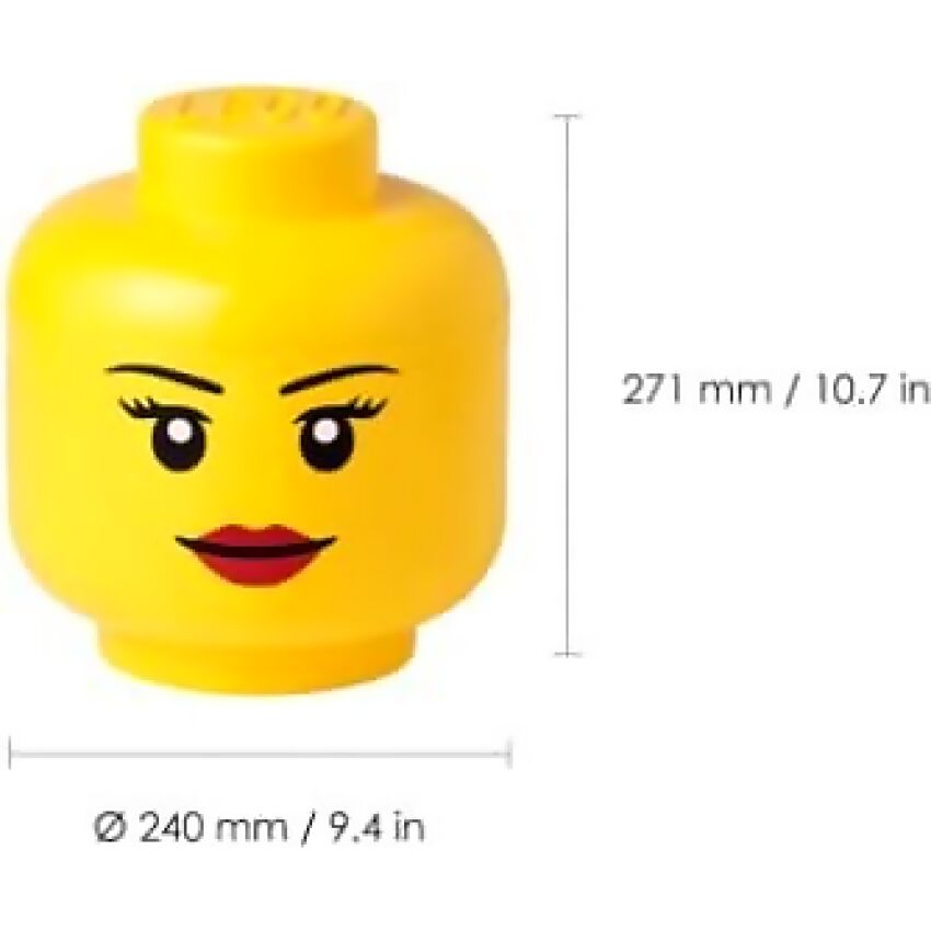 LEGO Storage Head Girl Large - Room Copenhagen