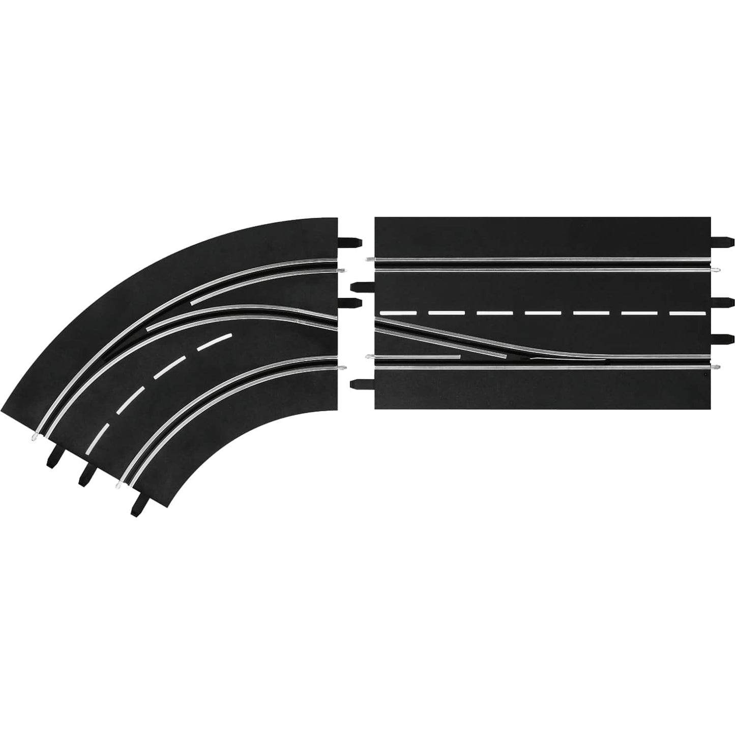 Carrera Digital 1:32 Accessories - Lane Change Curve left in to out - Slot Car Track Accessories Also Suits 1:24