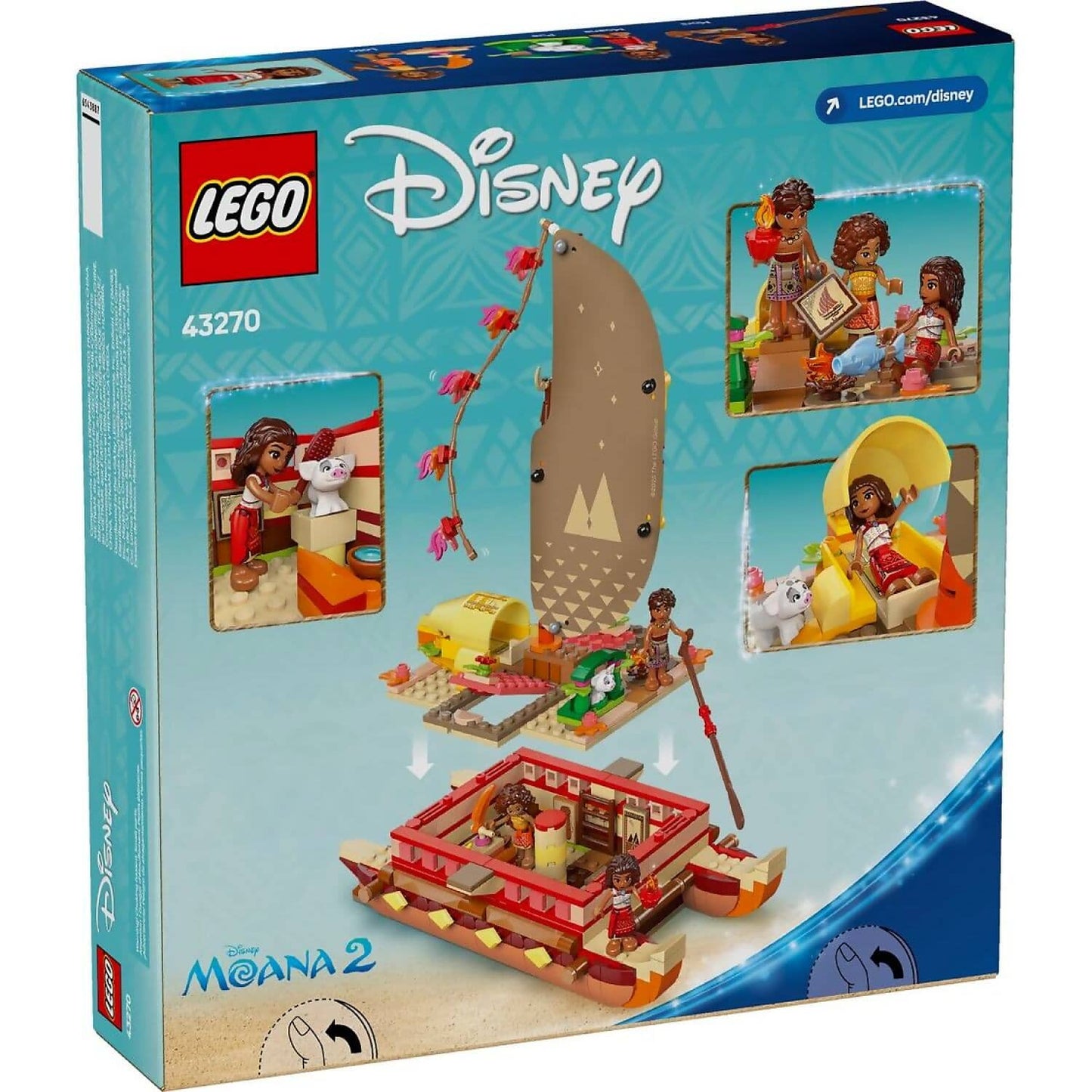 LEGO 43270 Moana's Adventure Canoe - Disney Princess