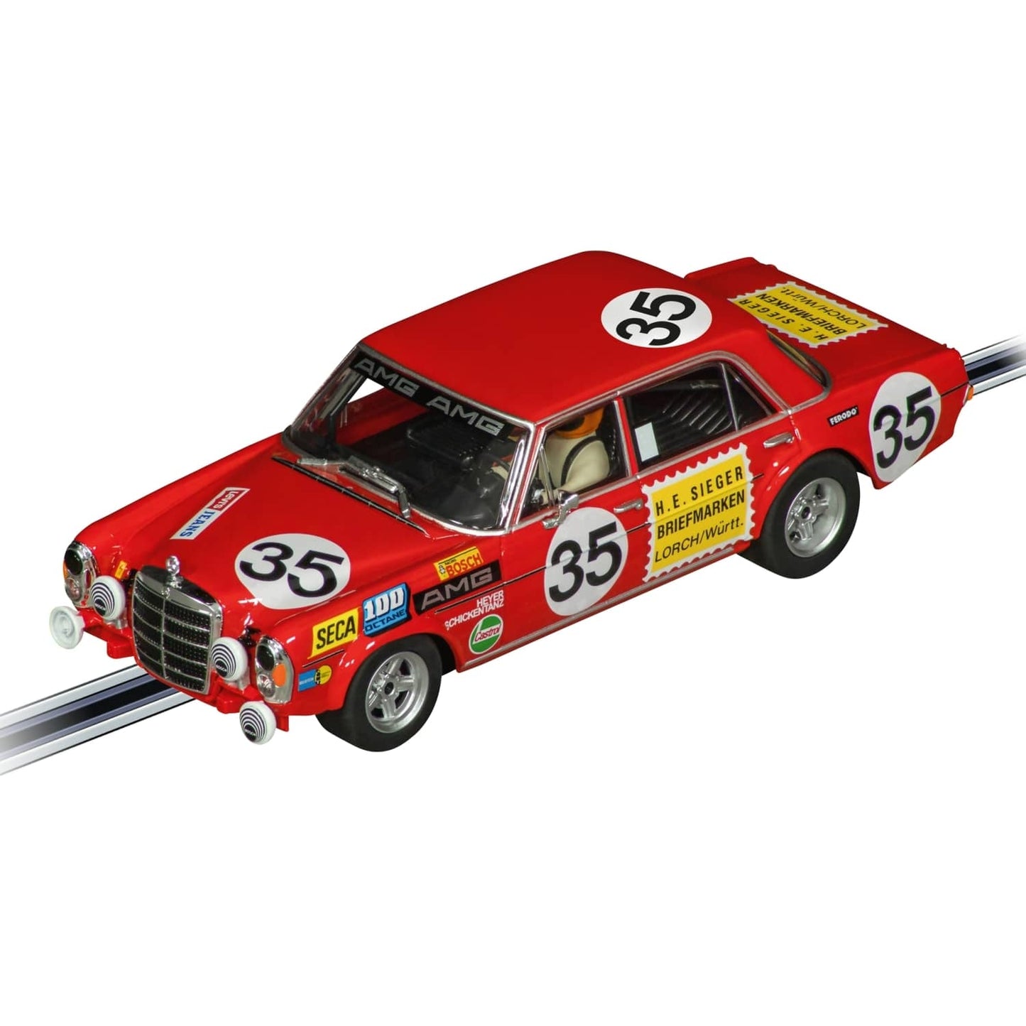 Carrera Digital 1:32 - Mercedes Benz 300 SEL 6.3 AMG No.35 - Slot Car Also Suits Scalextric