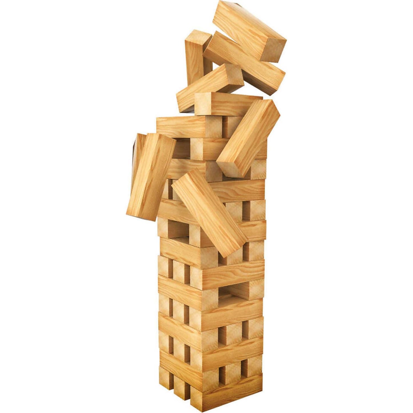 Cardinal Classics - 48pc Wooden Tumbling Tower In Tin