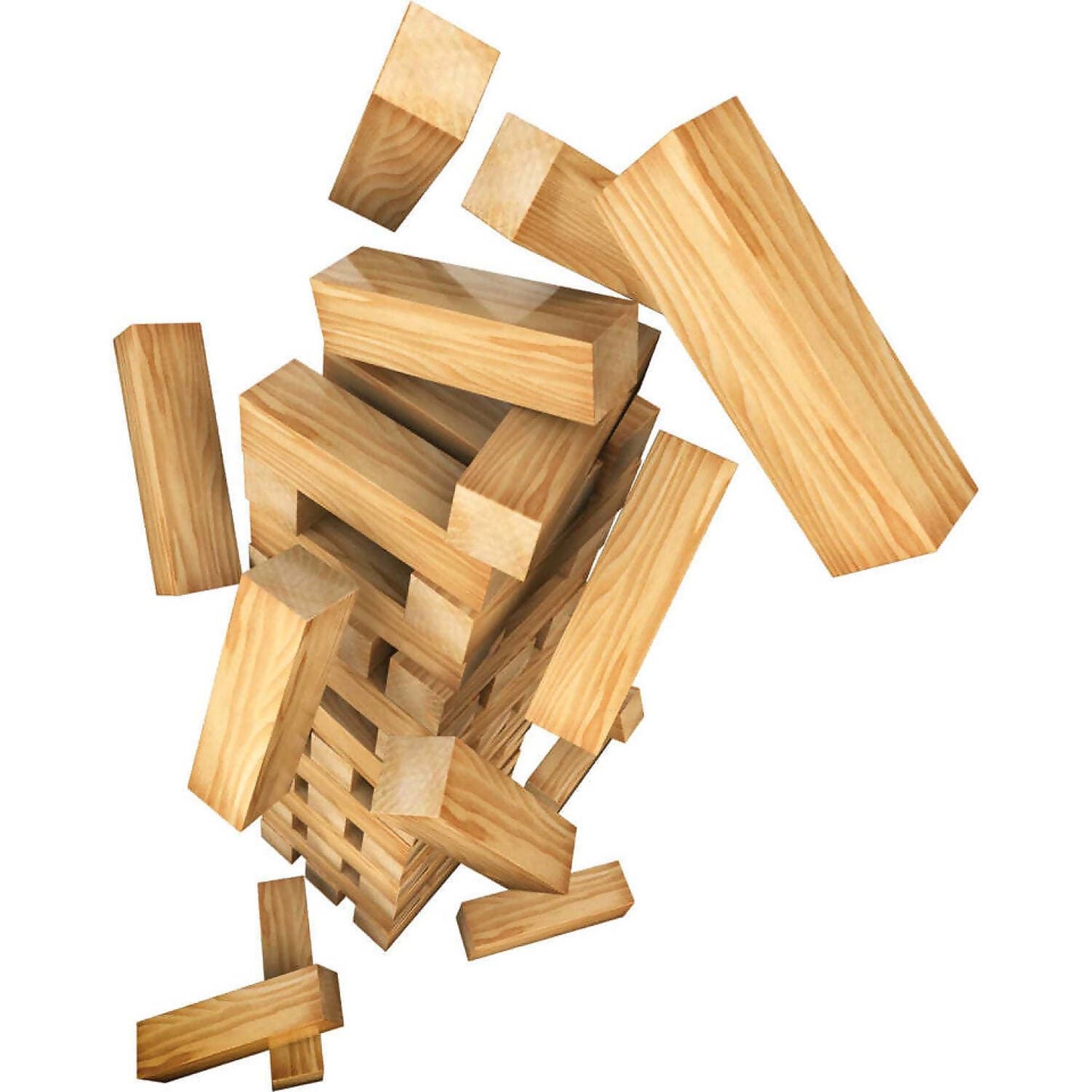 Cardinal Classics - 48pc Wooden Tumbling Tower In Tin