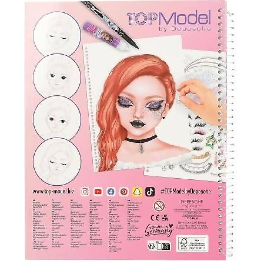 Topmodel - Make-up Colouring Book