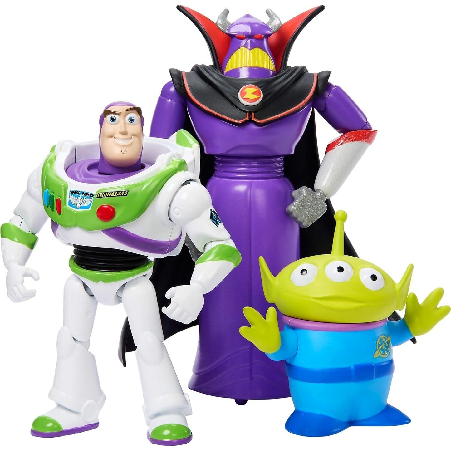 Disney Pixar - Storytellers Story Intergalactic 3-pack Of Action Figures Buzz Lightyear Zurg & Alien - Mattel