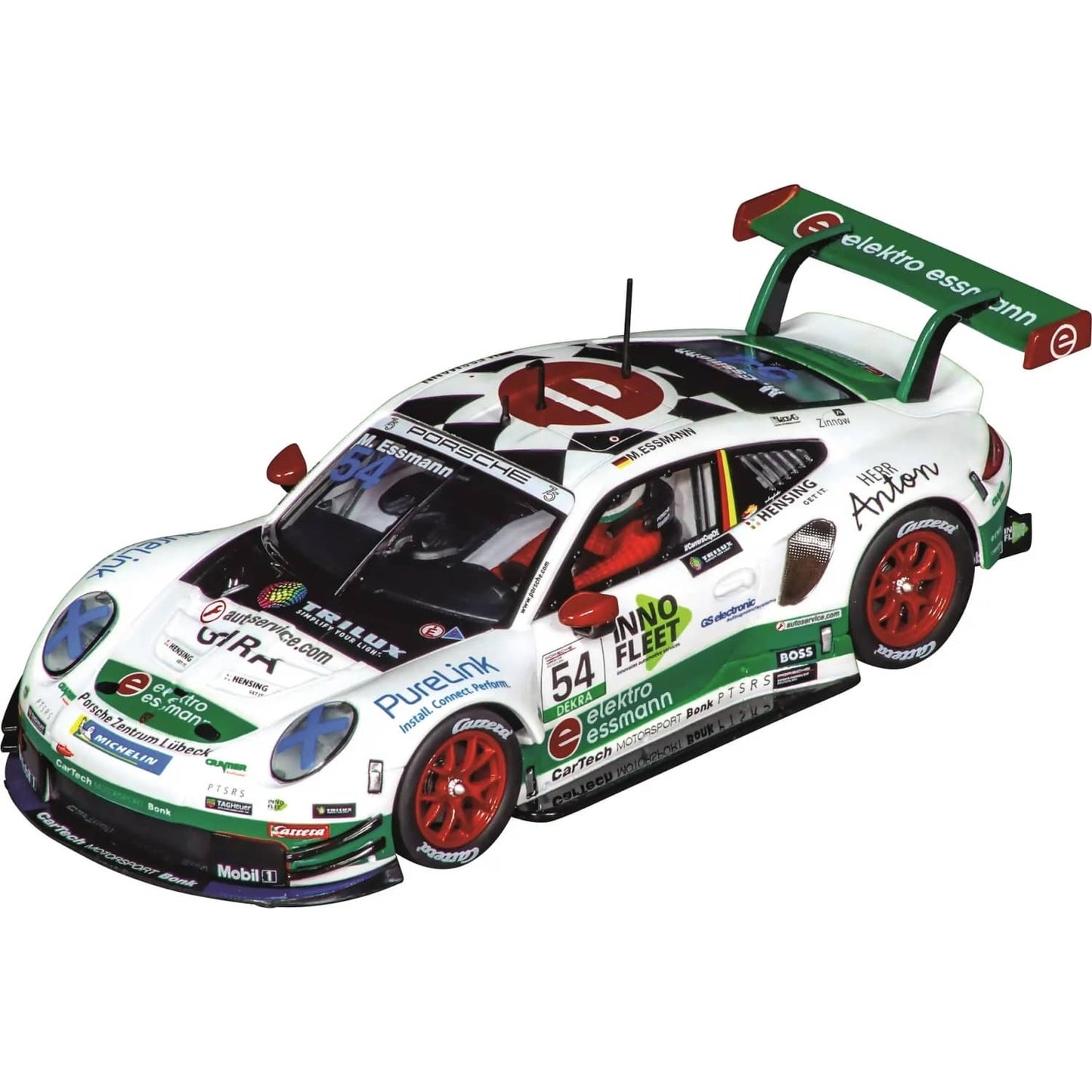 Carrera Evolution 1:32 - Porsche 911 CarTech Motorsport Bonk M. Essmann No.54 Slot Car Also Suits Scalextric