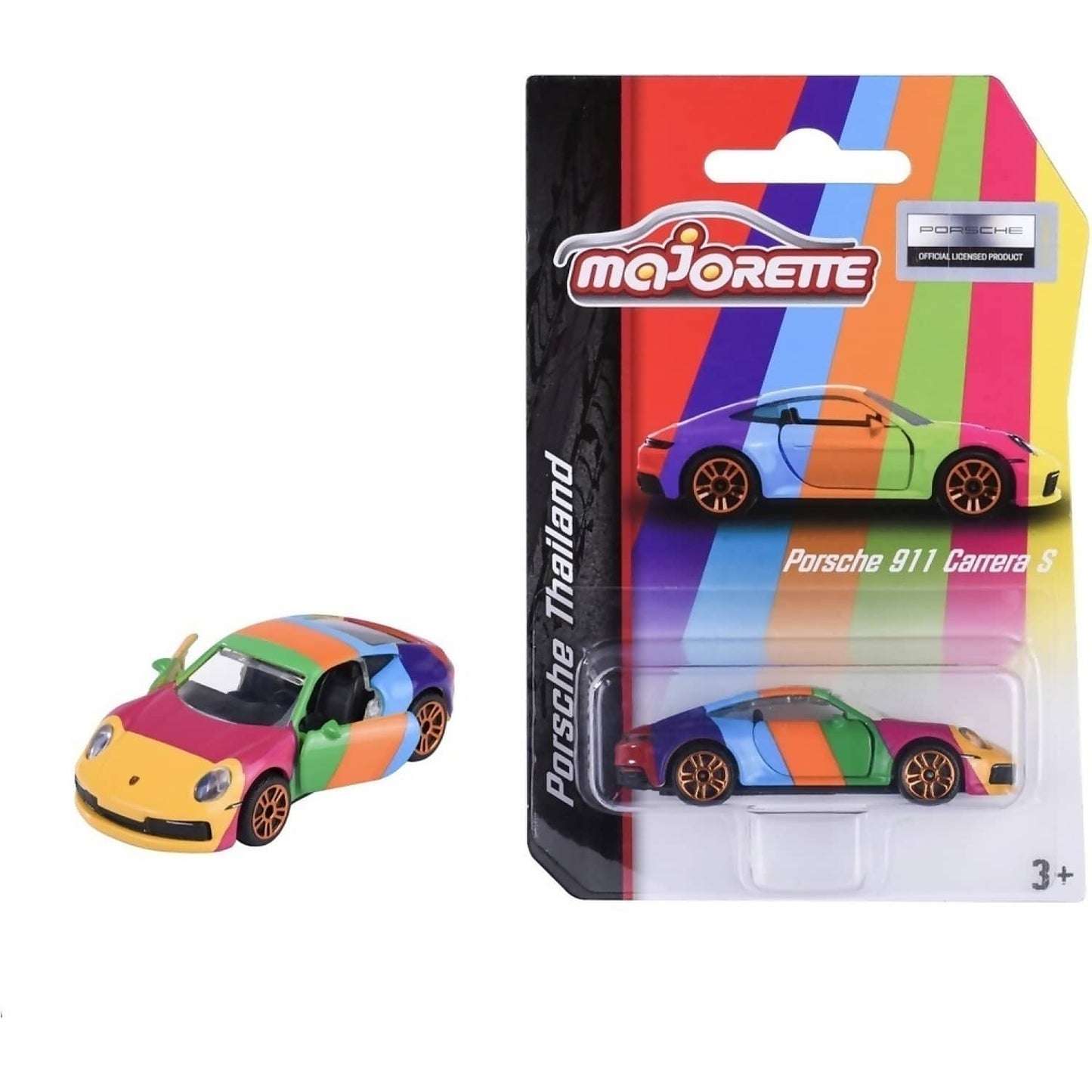 Majorette - Porche 911 Carrera S Rainbow Thailand Series
